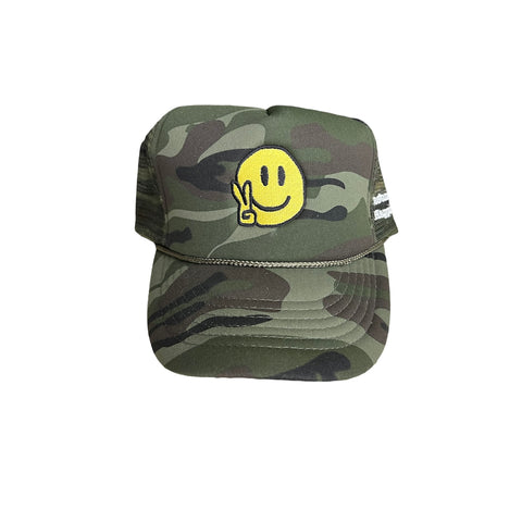 Army Green Camo Happy Hat (Full Camo)
