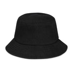 "Peace & Happiness" Denim Bucket Hat