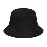 "Peace & Happiness" Denim Bucket Hat