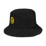"Peace & Happiness" Denim Bucket Hat